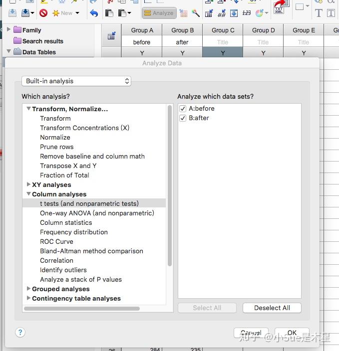 GraphPad prism 7.0t检验 知乎