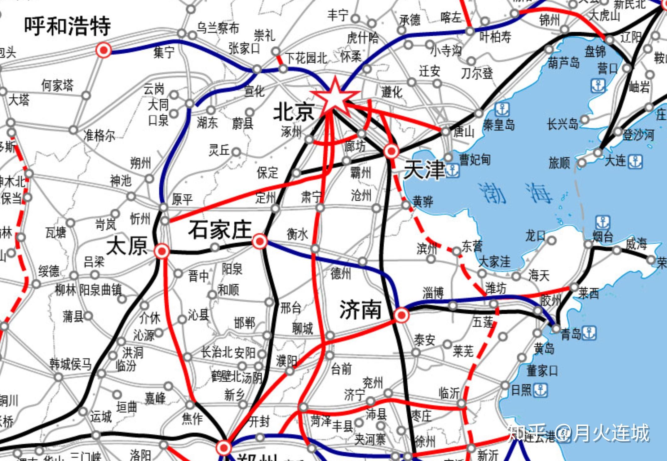 中国铁路网八纵八横图图片