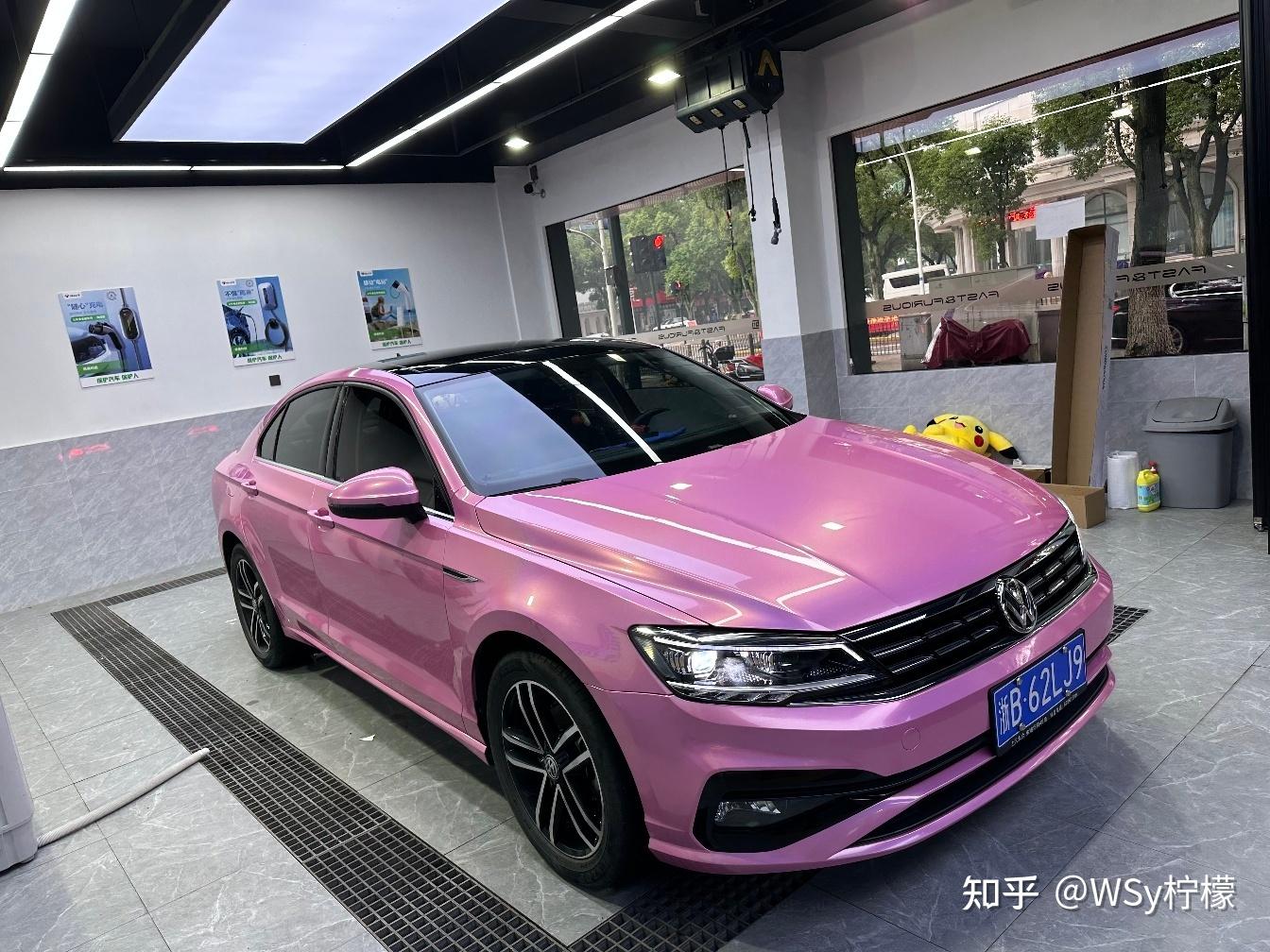 上汽大众彩色镭射粉的高端改色膜 - 知乎