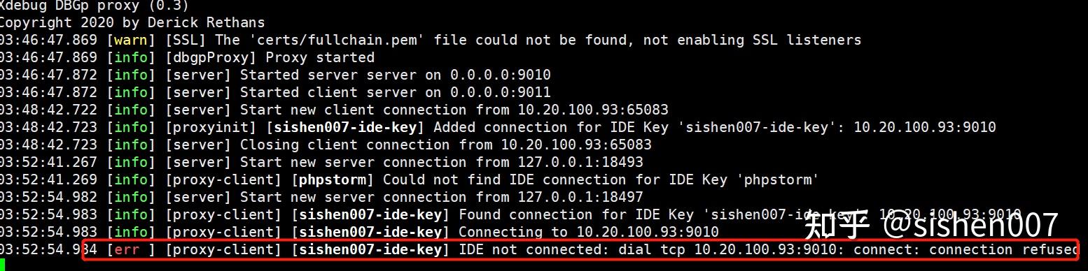 Waiting for incoming connection with ide key phpstorm как исправить