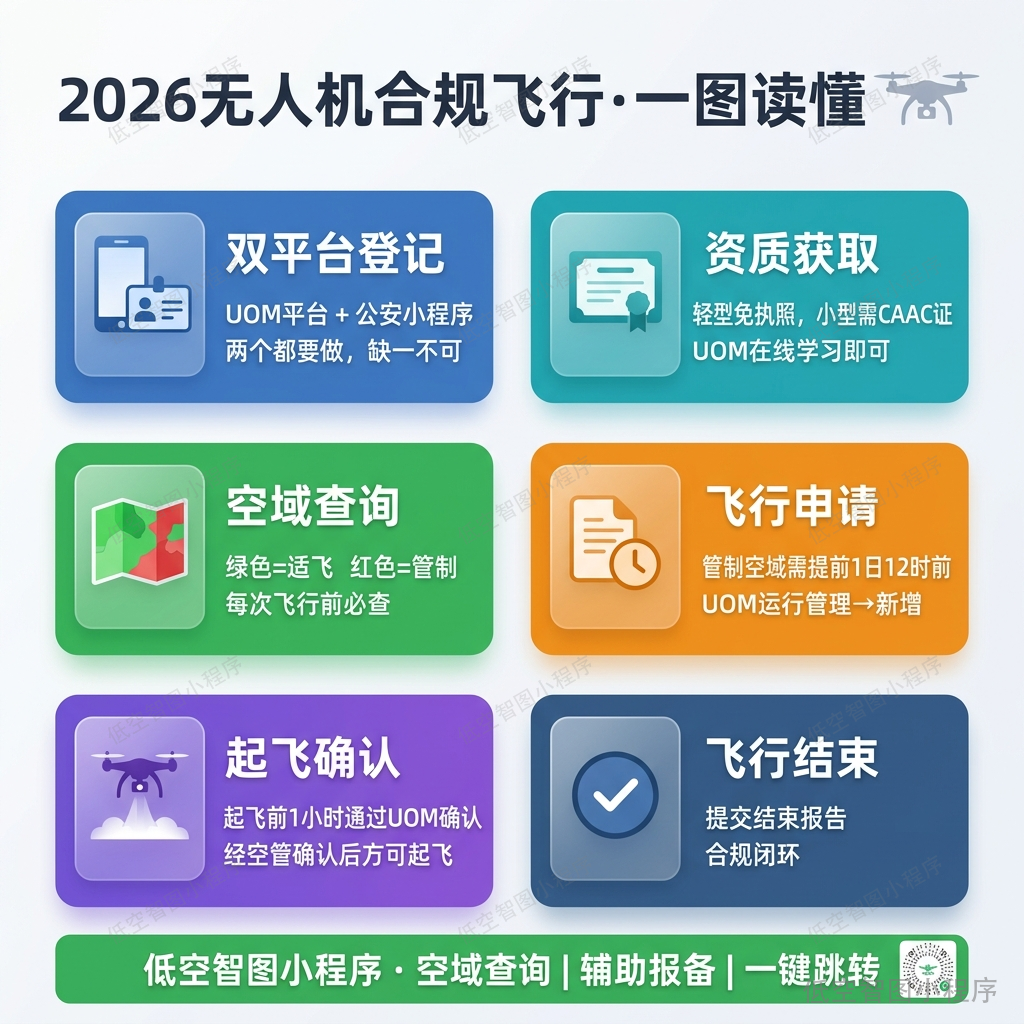无人机飞手2026必读:一文搞懂合规飞行全流程,告别“黑飞”罚单!