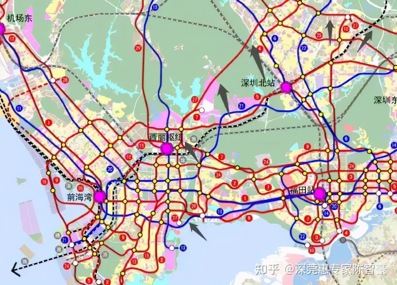 深圳市2035年地铁规划最新汇总版2125号线公示龙华到南山更进一步