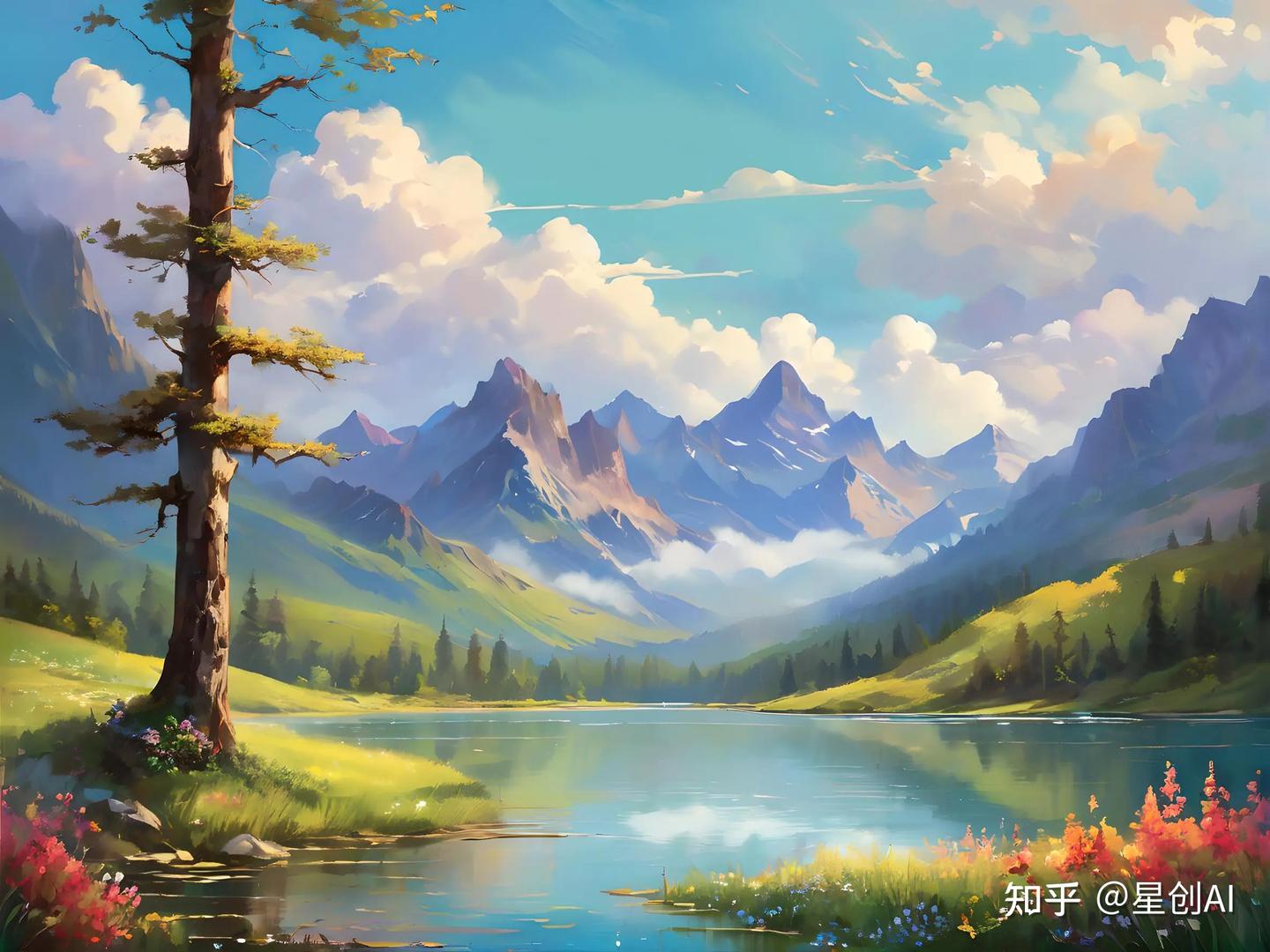 梦幻般的风景画:感受AI绘画带来的视觉盛宴 - 知乎