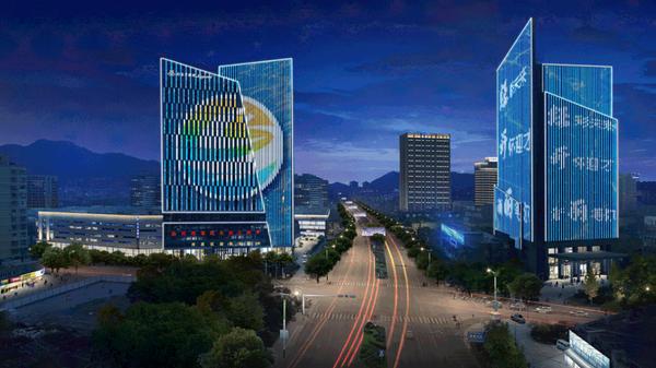 光舞南城奏赞歌产城融合焕新丽水南城水阁核心区块夜景亮化提升改造