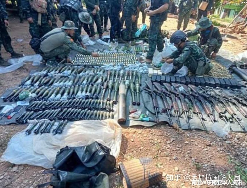 缅甸边境一城镇被攻占克耶邦军方据点被攻占缴获枪支弹药