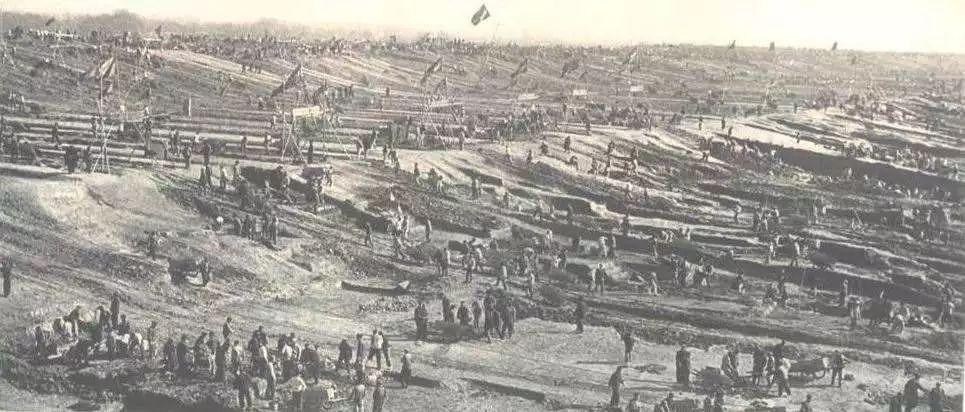 50年代淮河治理的老照片(来源:网络)1952年发行的纪念淮河治理的邮票