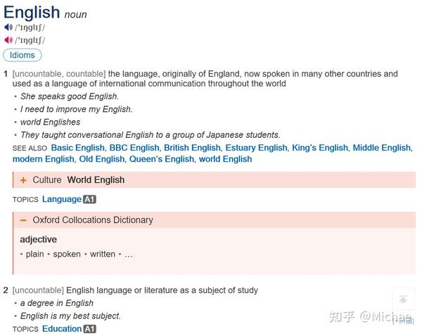 牛津高阶英语词典（Oxford Advanced Learner's Dictionary）第十版分享 知乎