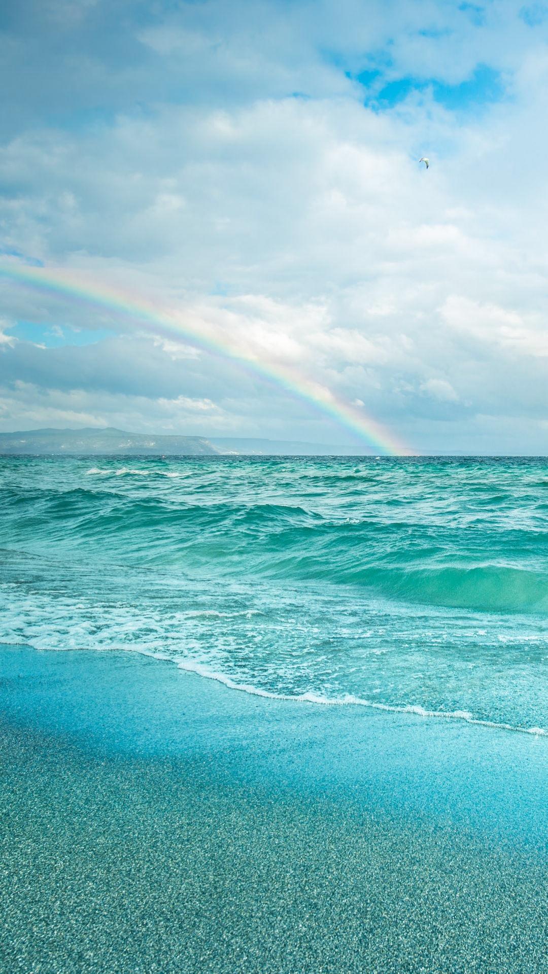 唯美海边彩虹风景图片素材-编号27112040-图行天下