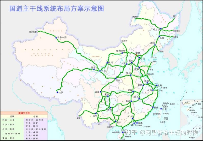 公路网规划的前世今生②1993年五纵七横国道主干线系统规划