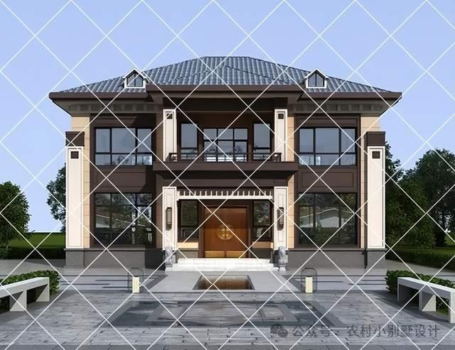 30款带阁楼二层新中式自建房别墅，2025回乡建房首选别墅效果图 - 知乎