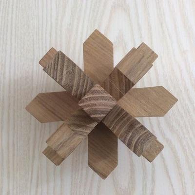 圣匠鲁班 :9柱梅花鲁班锁拼装图解