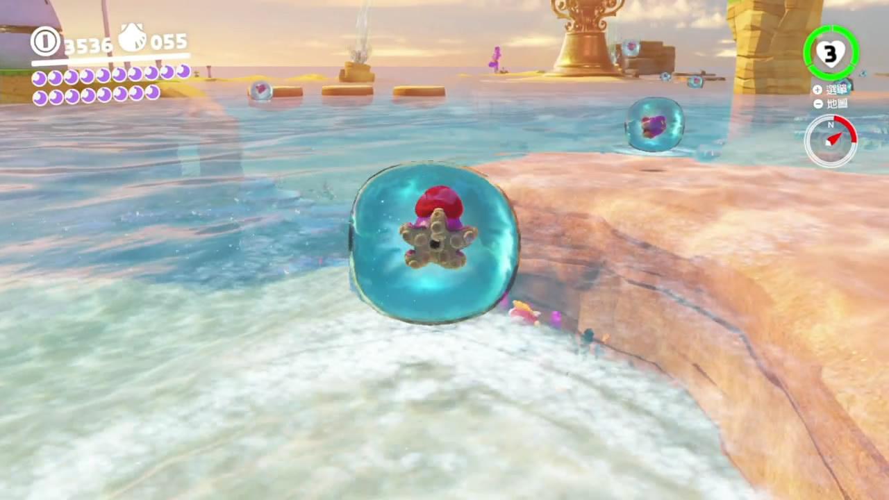 浅滩上088/100   地图西北部有口井通向连接灯塔的海底洞窟091/100