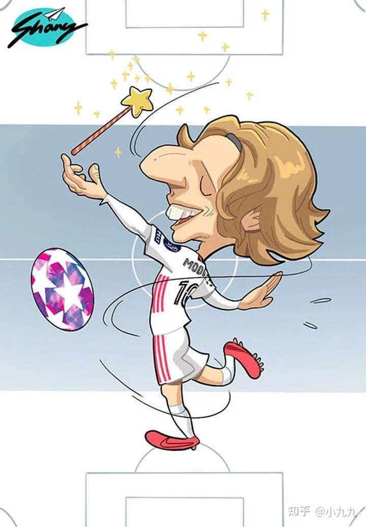 无论被飘飘白衣或是红白格子包裹住瘦小的身材,莫德里奇的伟岸身影总