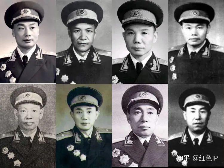 张翼翔陈先瑞,曾思玉,,李作鹏,温玉成黄新廷,杜义德,,张 震, 秦基伟.