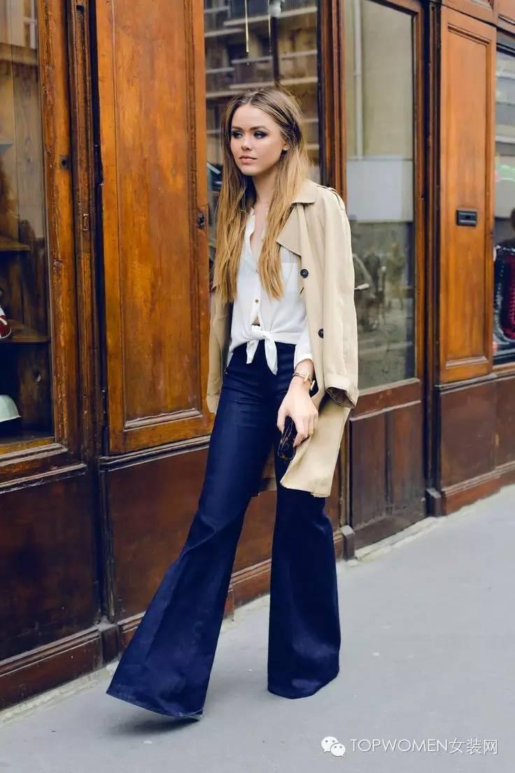 高腰牛仔裤帮你告别“圆柱民”