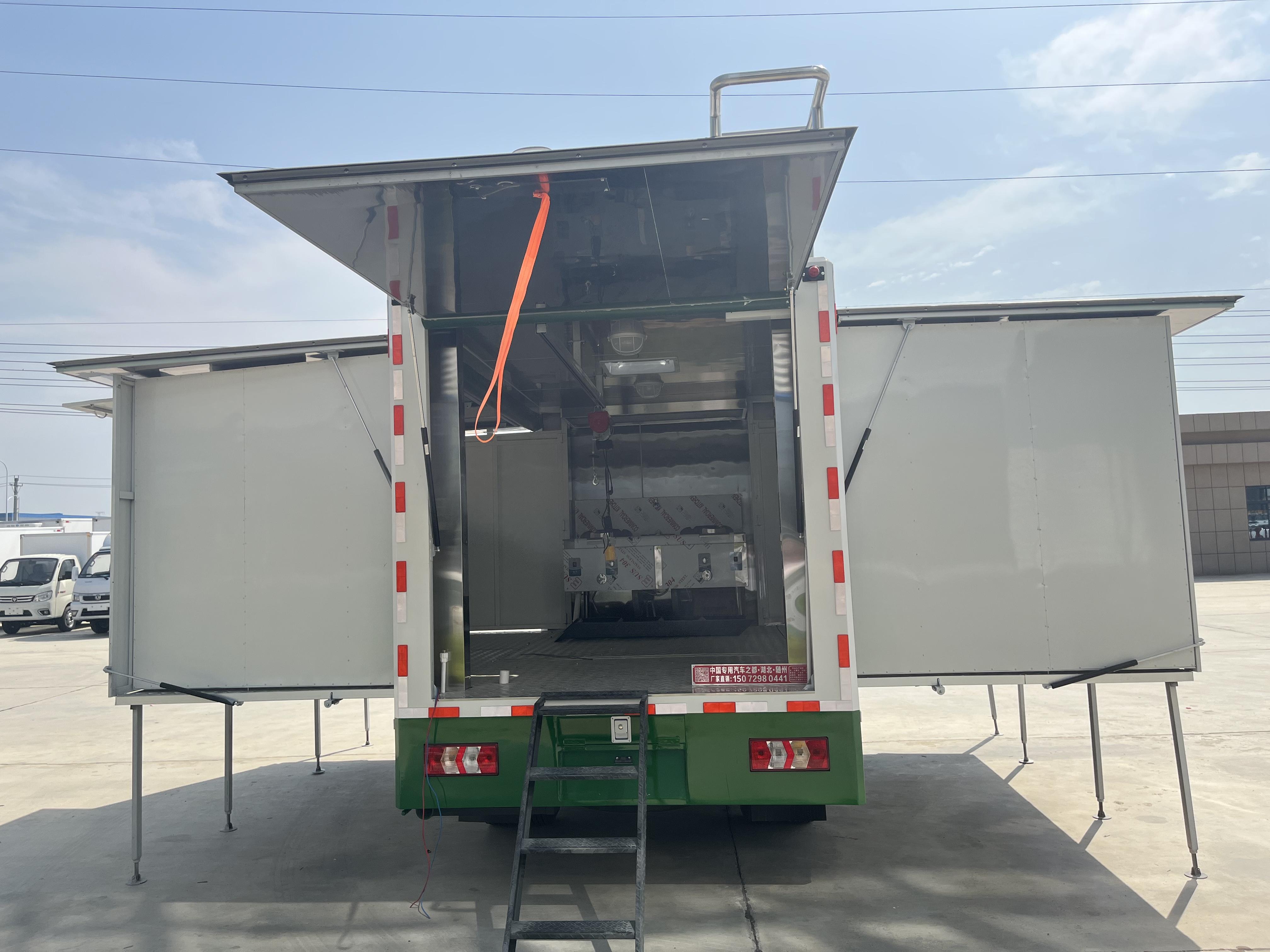 汽车移动厨房餐车 甘肃农村下乡宴席流动餐车 大型流动厨房餐车