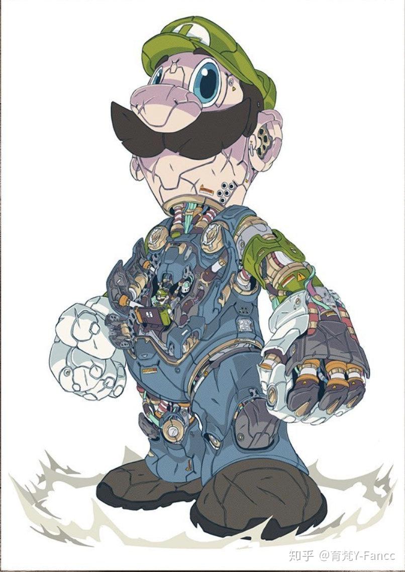 卡通人物机械化