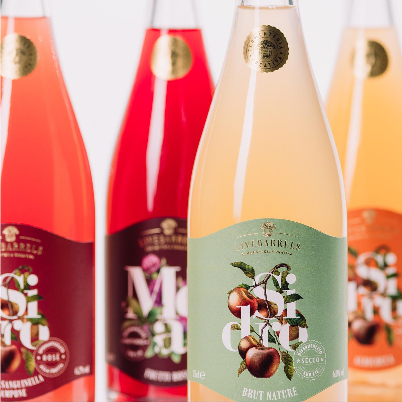 livebarrels果酒包装设计