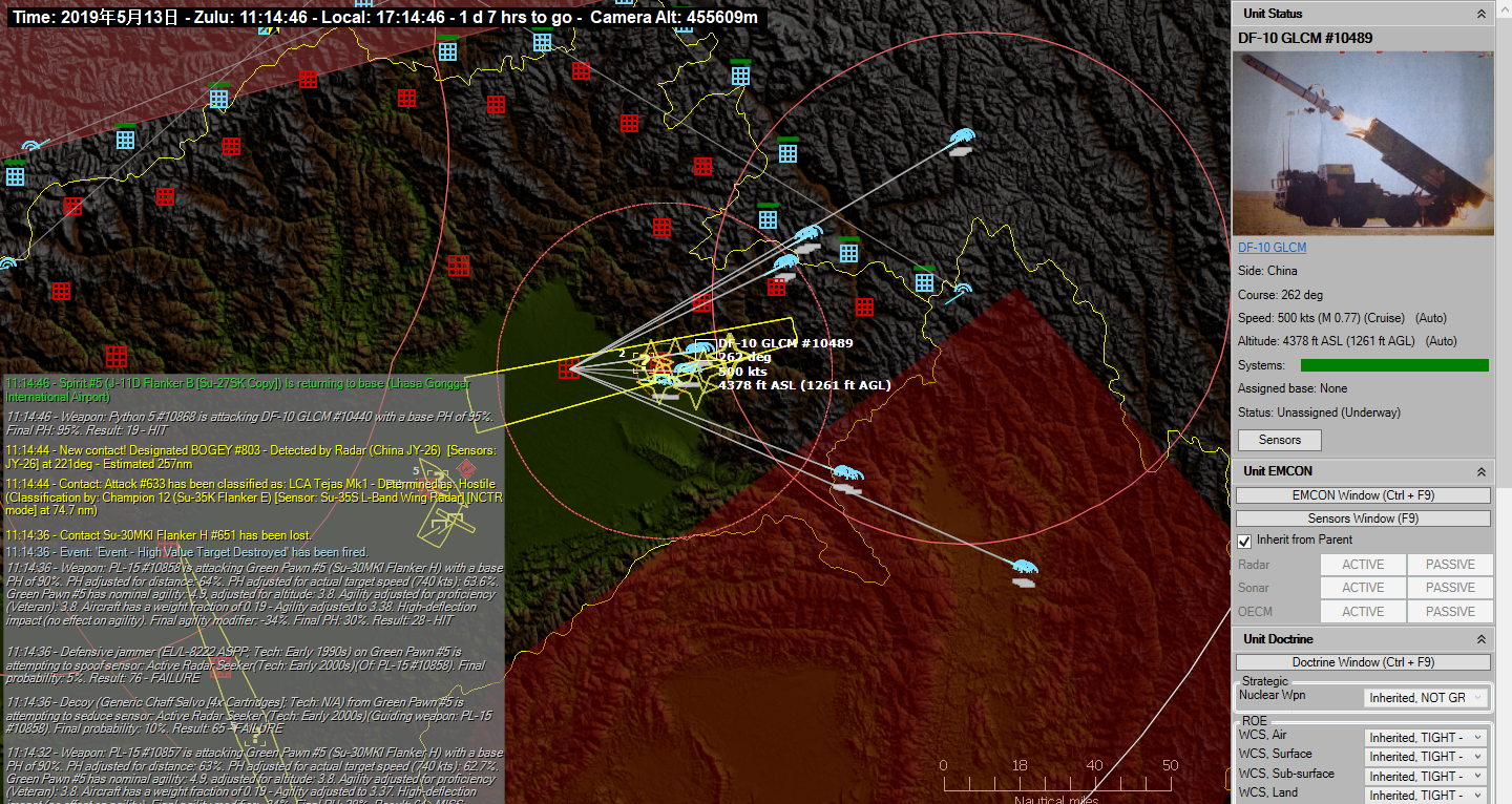 cmano兵棋推演:第二次中印边境战争