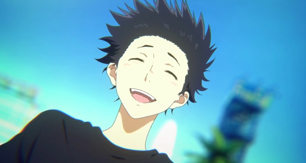 在小时候西宫硝子想要和石田将也做朋友的时候;在他们相遇的时候,西宫