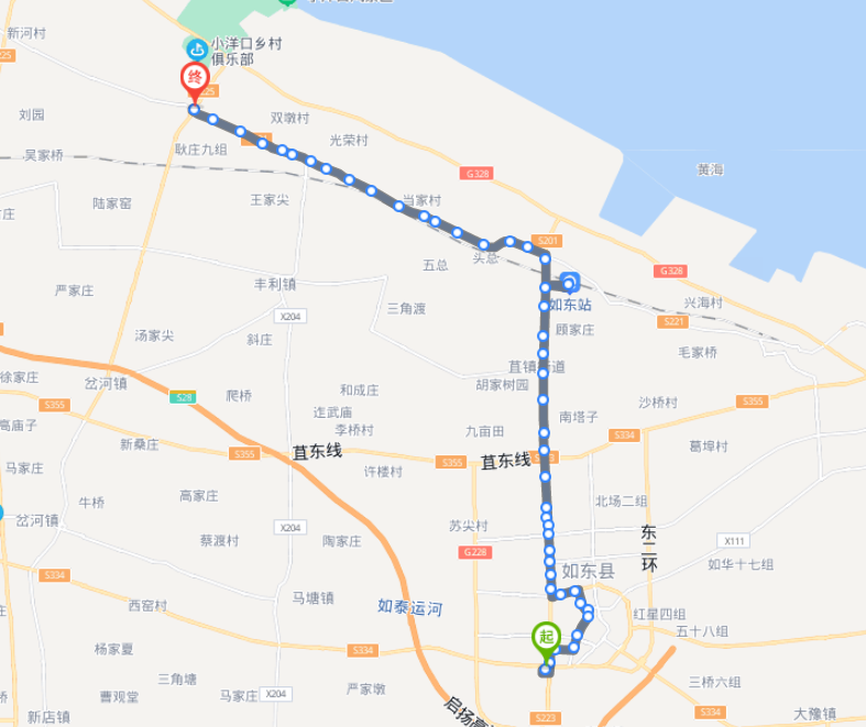 2021年最新江蘇如東火車站途經公交車線路乘坐點及其運行時間查詢表