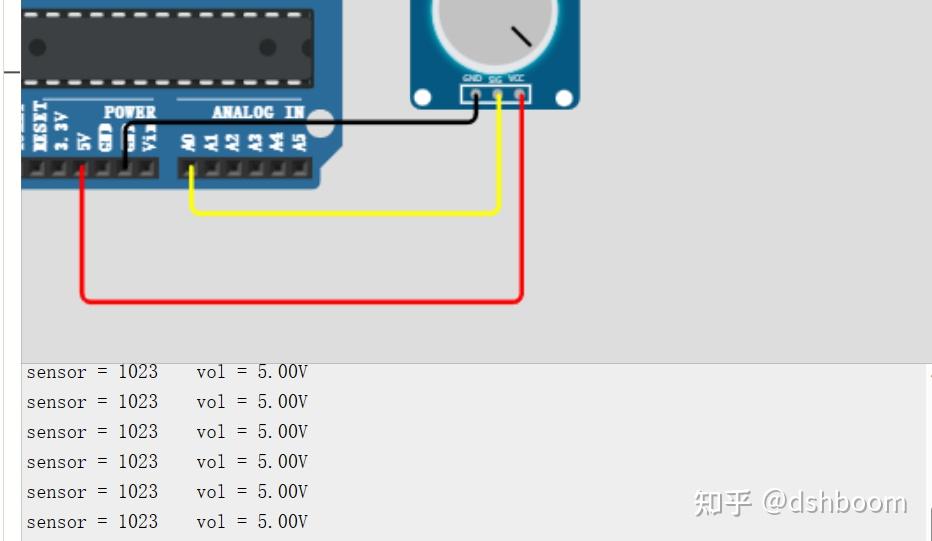Arduino教程(五) | 使用Arduino UNO内置ADC读取电压值显示在串口监视器（整活简易示波器） - 知乎