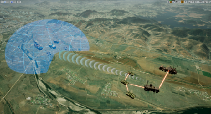 光电态势查询分析与制图输出具备二,三维一体化地理信息查询分析和
