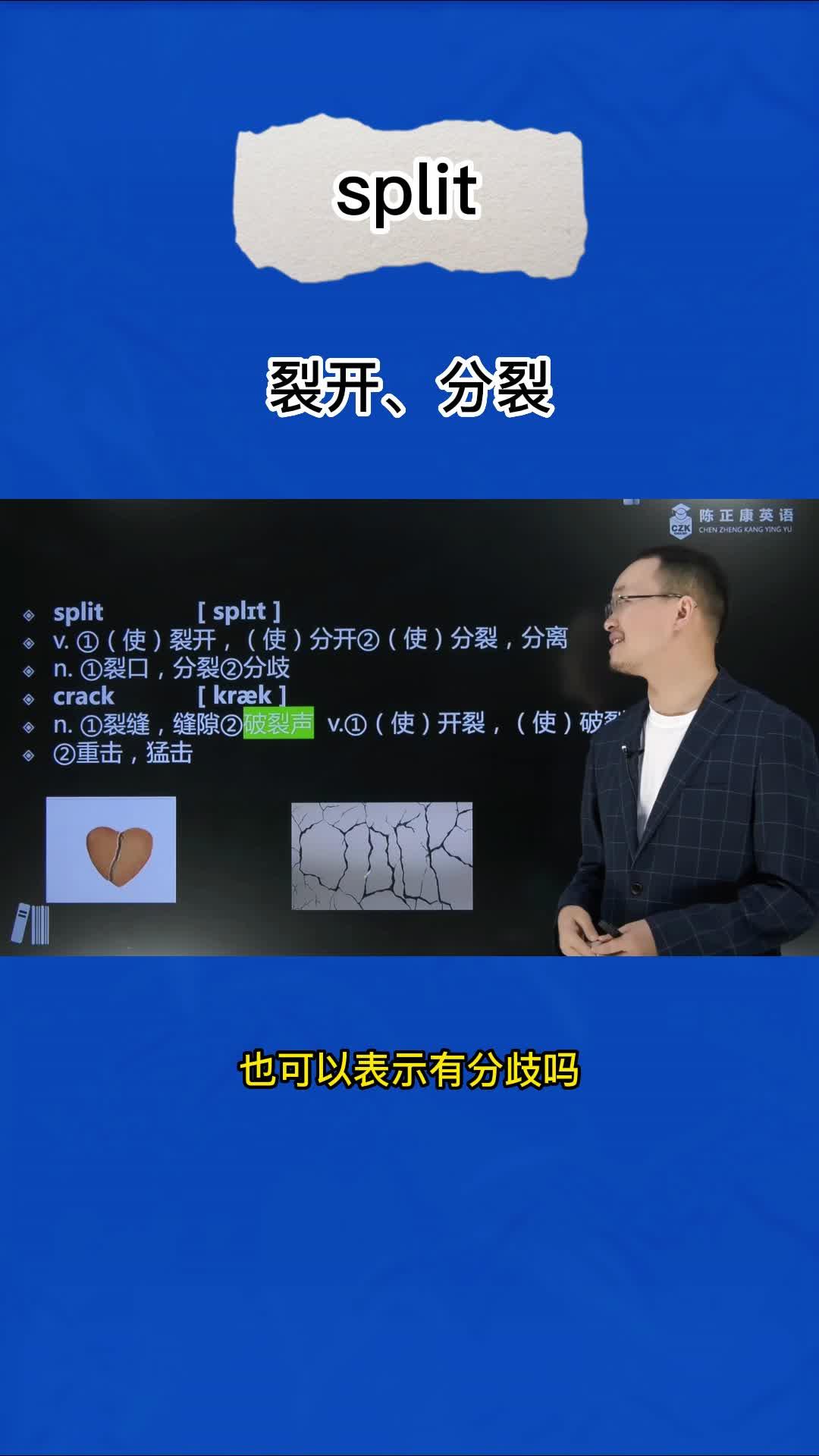 split（裂开、分裂）：英语单词超详解，1分钟巧记split（裂开、分裂） - 知乎