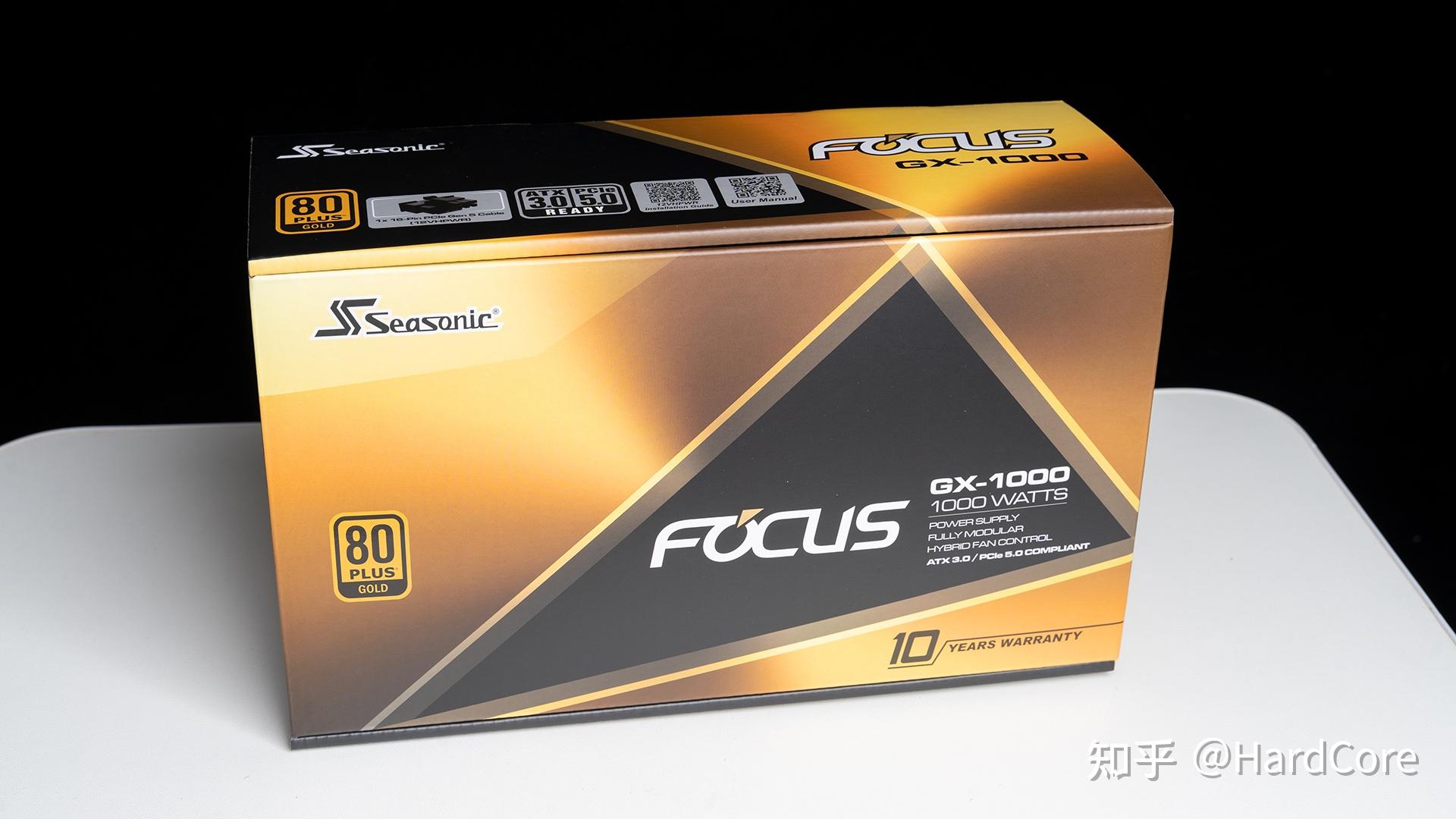 海韵focus gx1000 atx 3.0白色款开箱 - 知乎