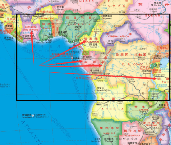 加蓬成批量进口,这两个国家的更有出口竞争优势,那就是其国内铁路的