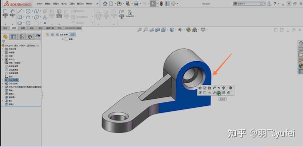 在solidworks中我想把画好的一个特征零件分三个实体或若干个实体,怎么解决呢? - 知乎
