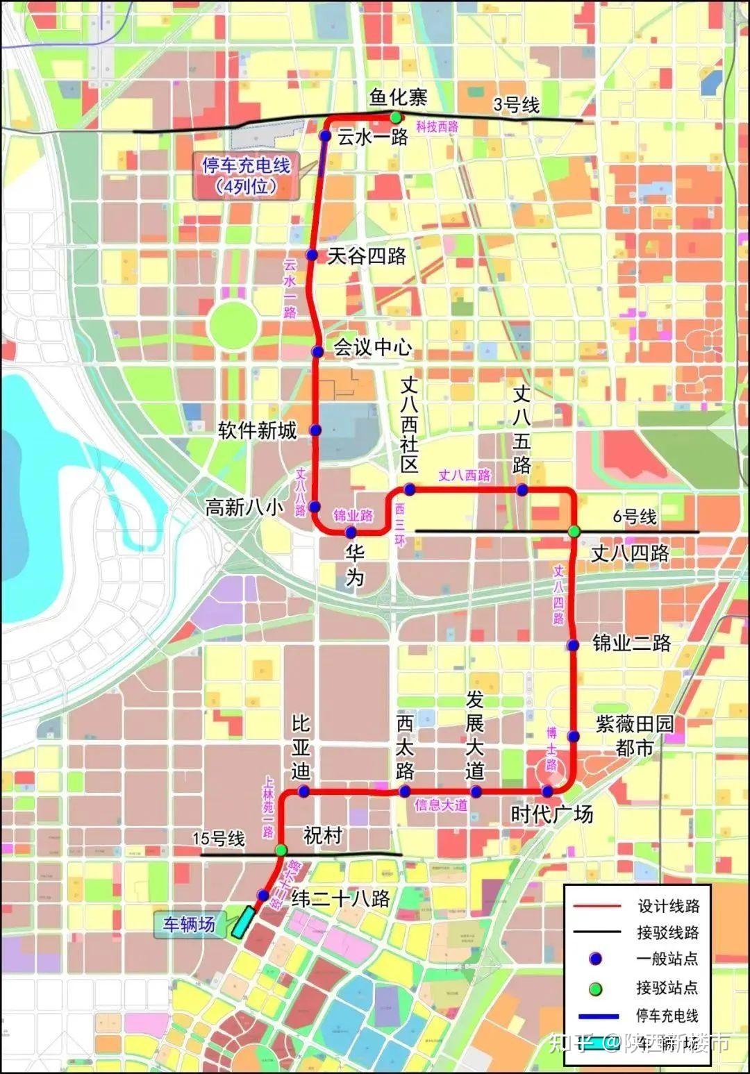 实现轨通高新云巴04西安地铁15号线一期工程西起细柳站,东至韩家湾站