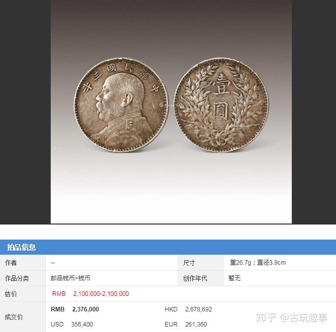 中华民国袁世凯银元三年十年赏析交易- 知乎