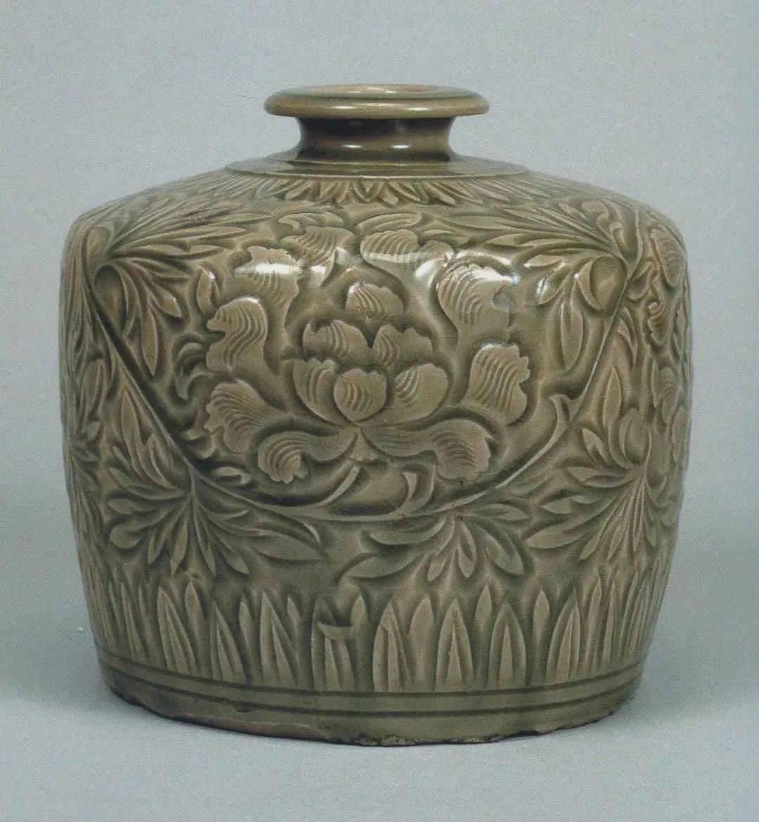 定窑白瓷瓜棱罐嘟噜瓶 台北故宫博物院馆藏西夏灵武窑白釉嘟噜瓶黑釉