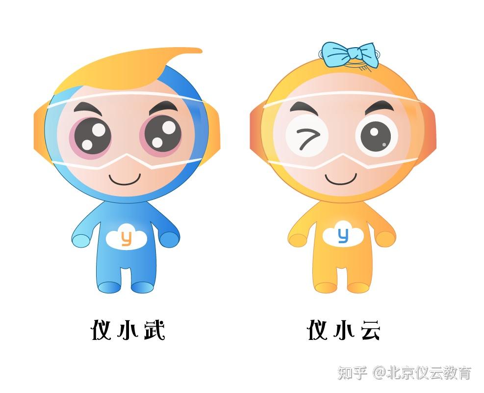 仪云教育吉祥物仪小云仪小武小秀