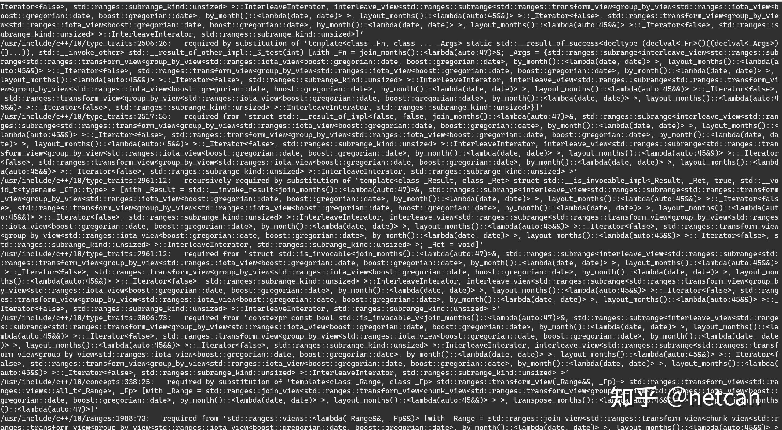 使用 C++20 Ranges 标准库实现日历程序 知乎