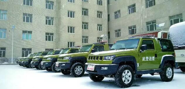 武警巡逻车全副武装的哨所应急处突的先锋利剑