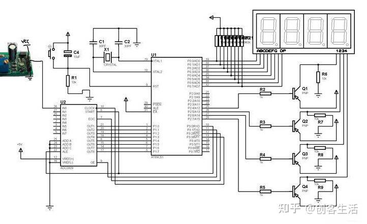 甲烷气体传感器 (mq4)端口布局图