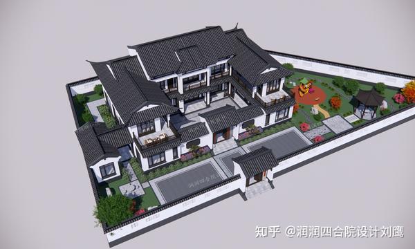 润润四合院设计刘鹰：四川两层苏式四合院祖宅25×18.5，游花园，享田园生活 - 知乎