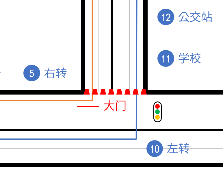 富阳科目三3号线路图图片