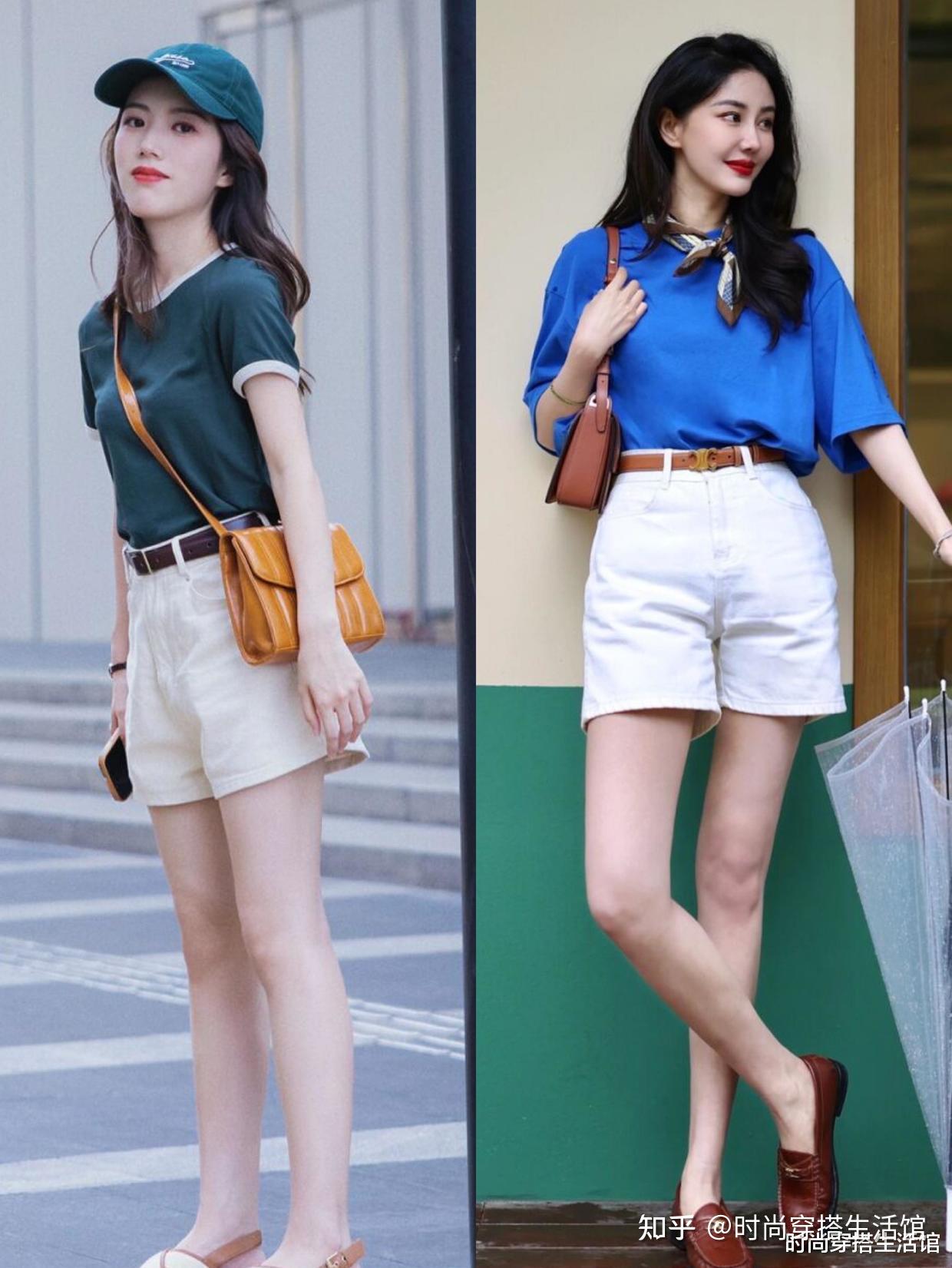 穿t恤短裤的夏天来了优雅还有女人味适合30女性
