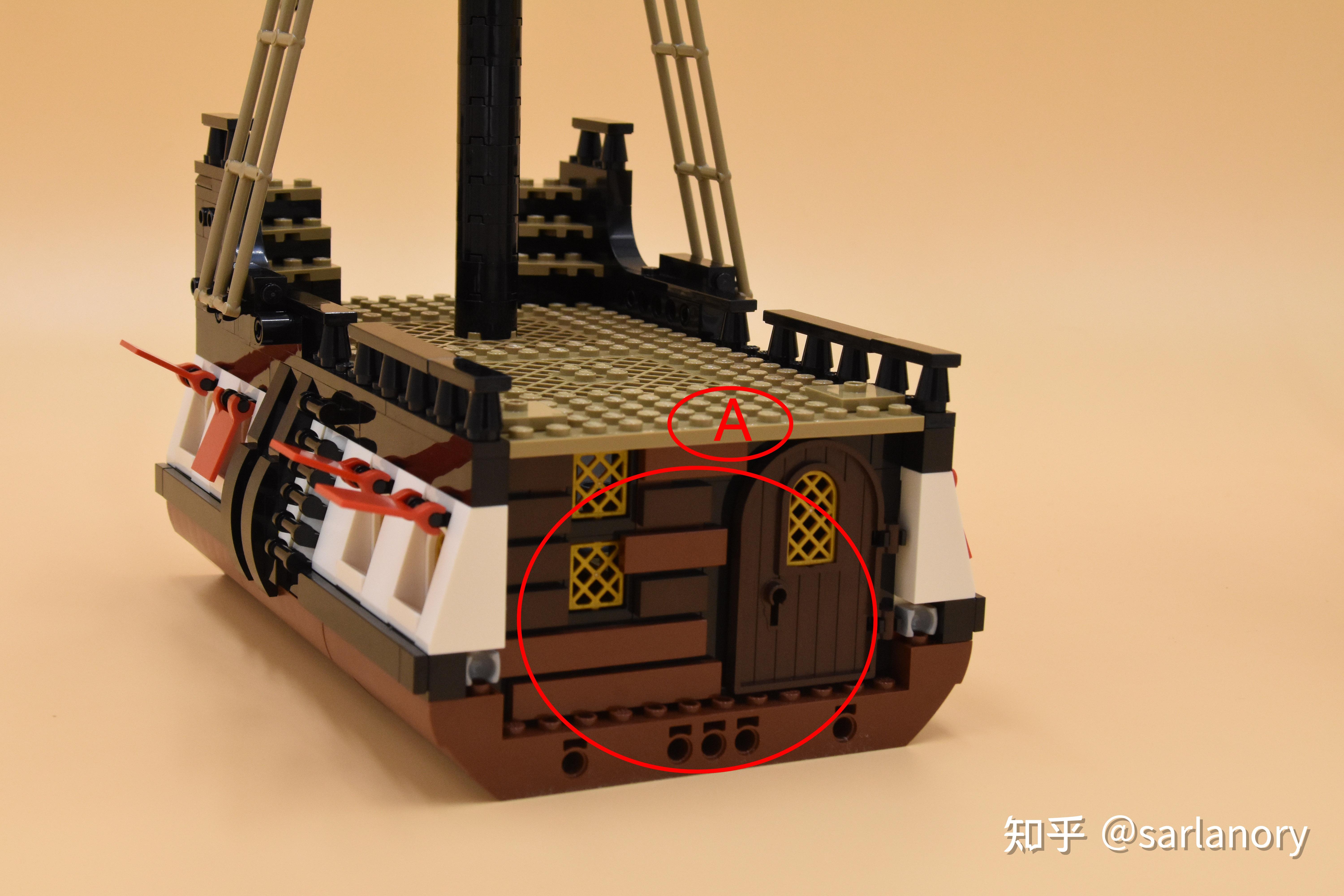 船上怎能没有大炮lego21322海盗湾改炮舱