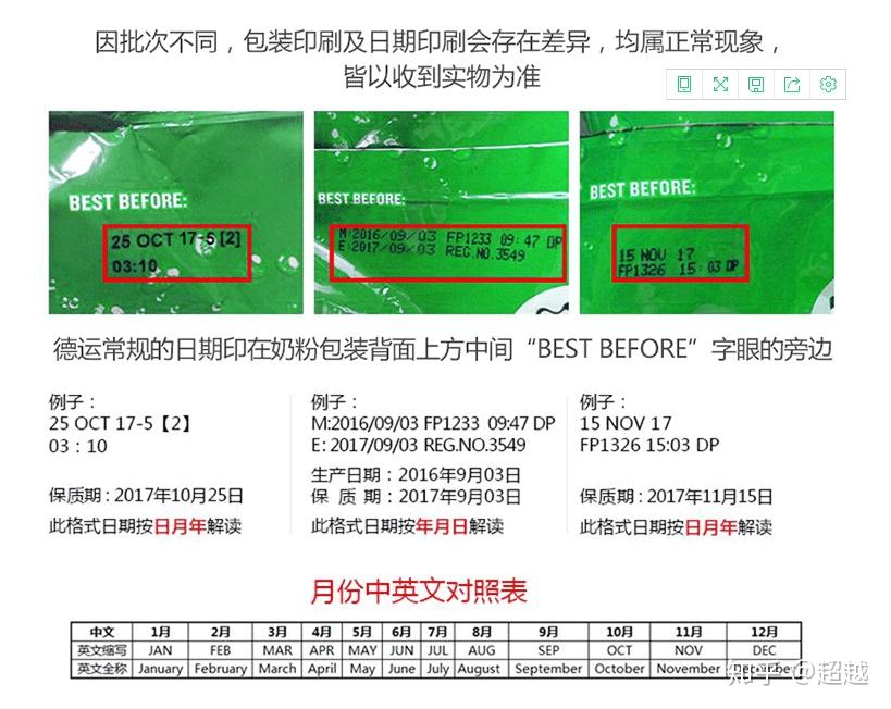 德运奶粉的保质期怎么看的,不懂英文,谢了!