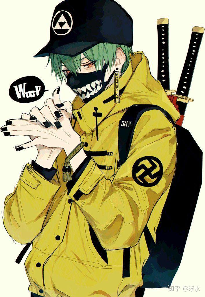 求带有口罩的动漫头像