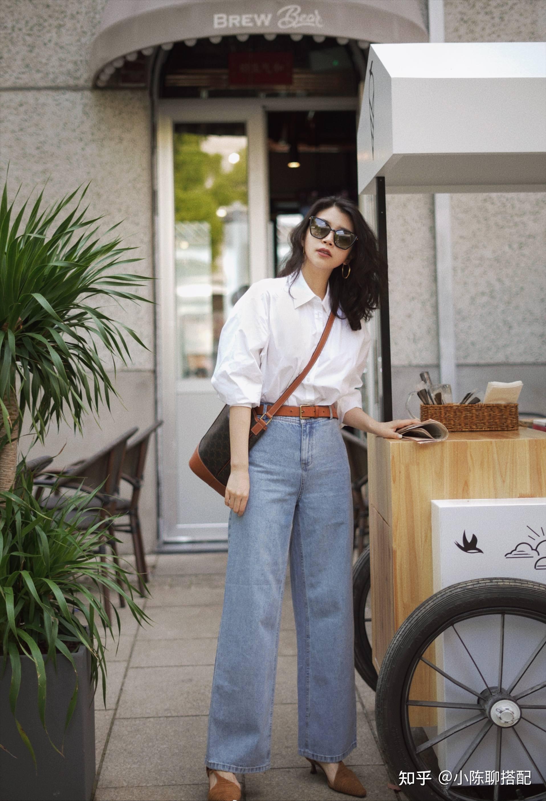 秋季的阔腿裤搭什么上衣3种方案50这样穿更优雅