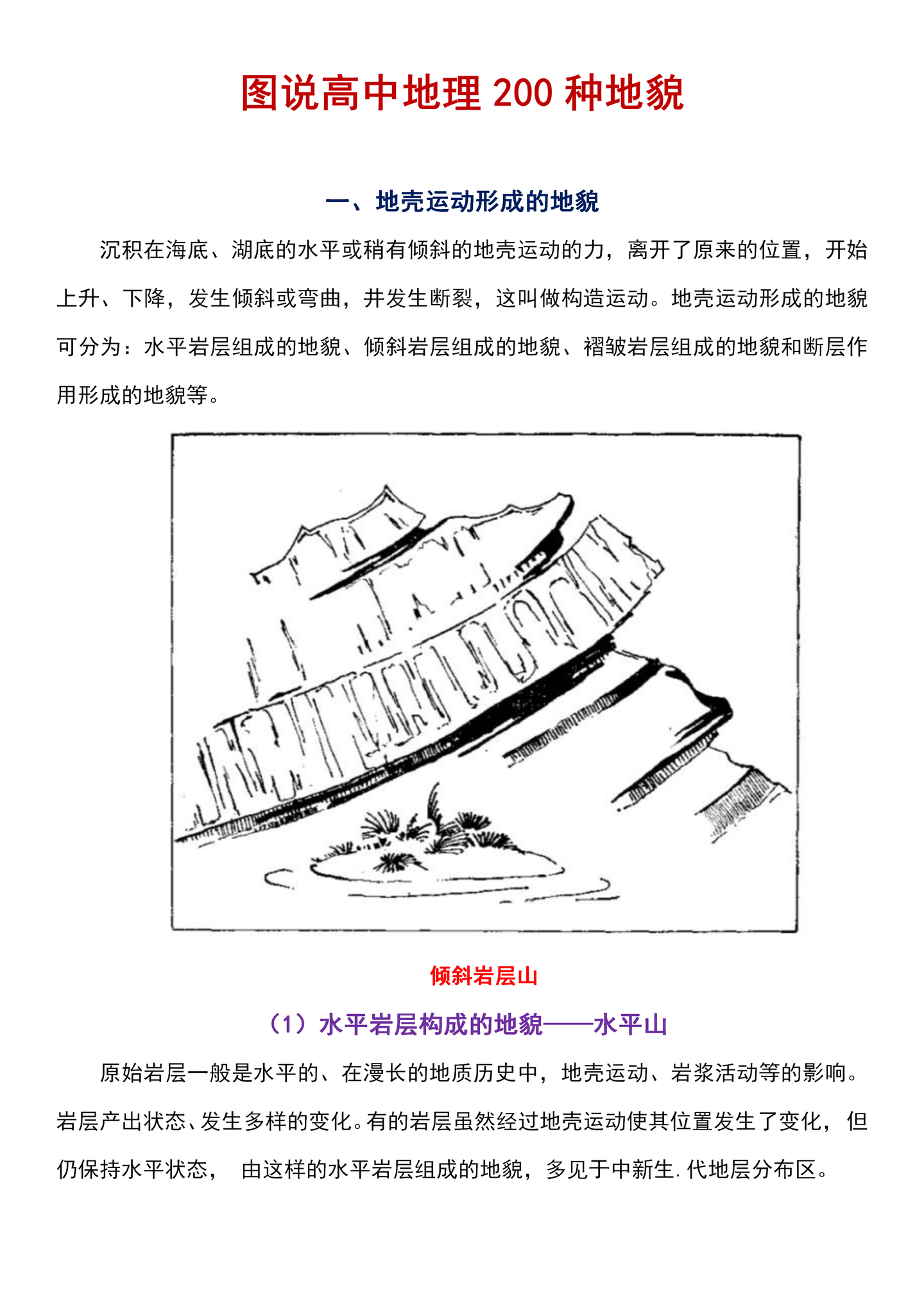 图说高中地理0种地貌 超清大图带你学 背诵知识点更容易 知乎