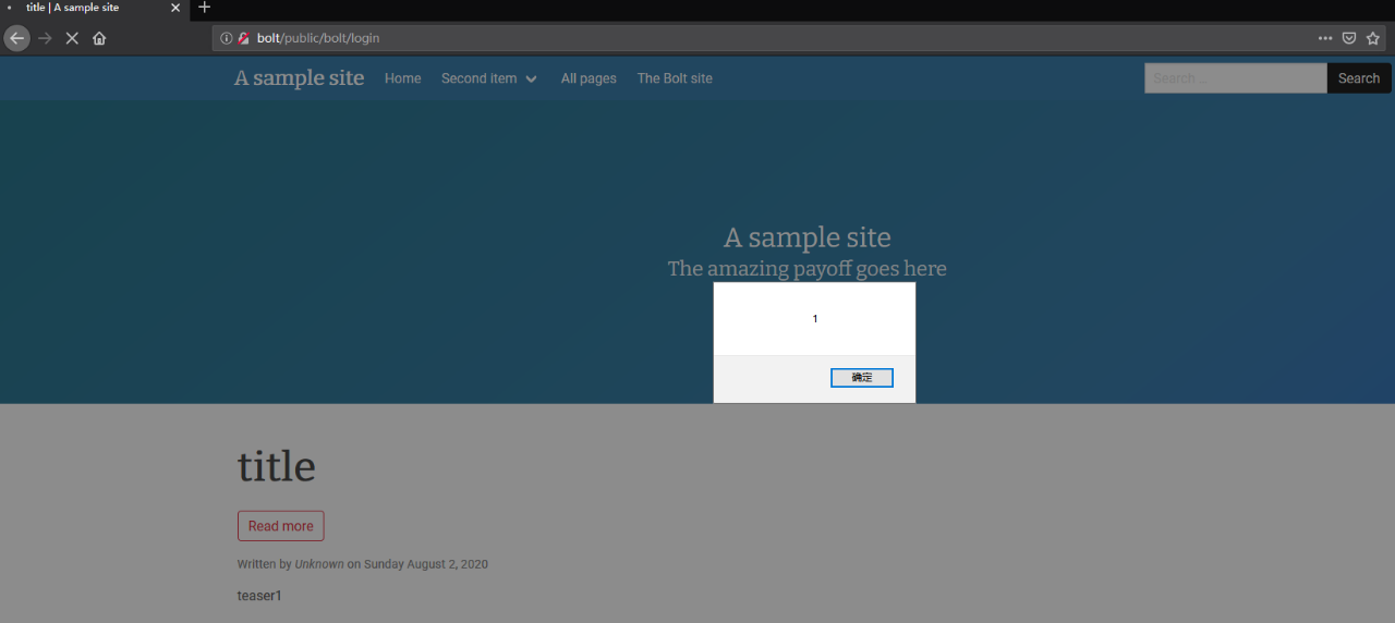 bolt cms V3.7.0 xss和远程代码执行漏洞 bolt cms V3.7.0 xss和远程代码执行漏洞