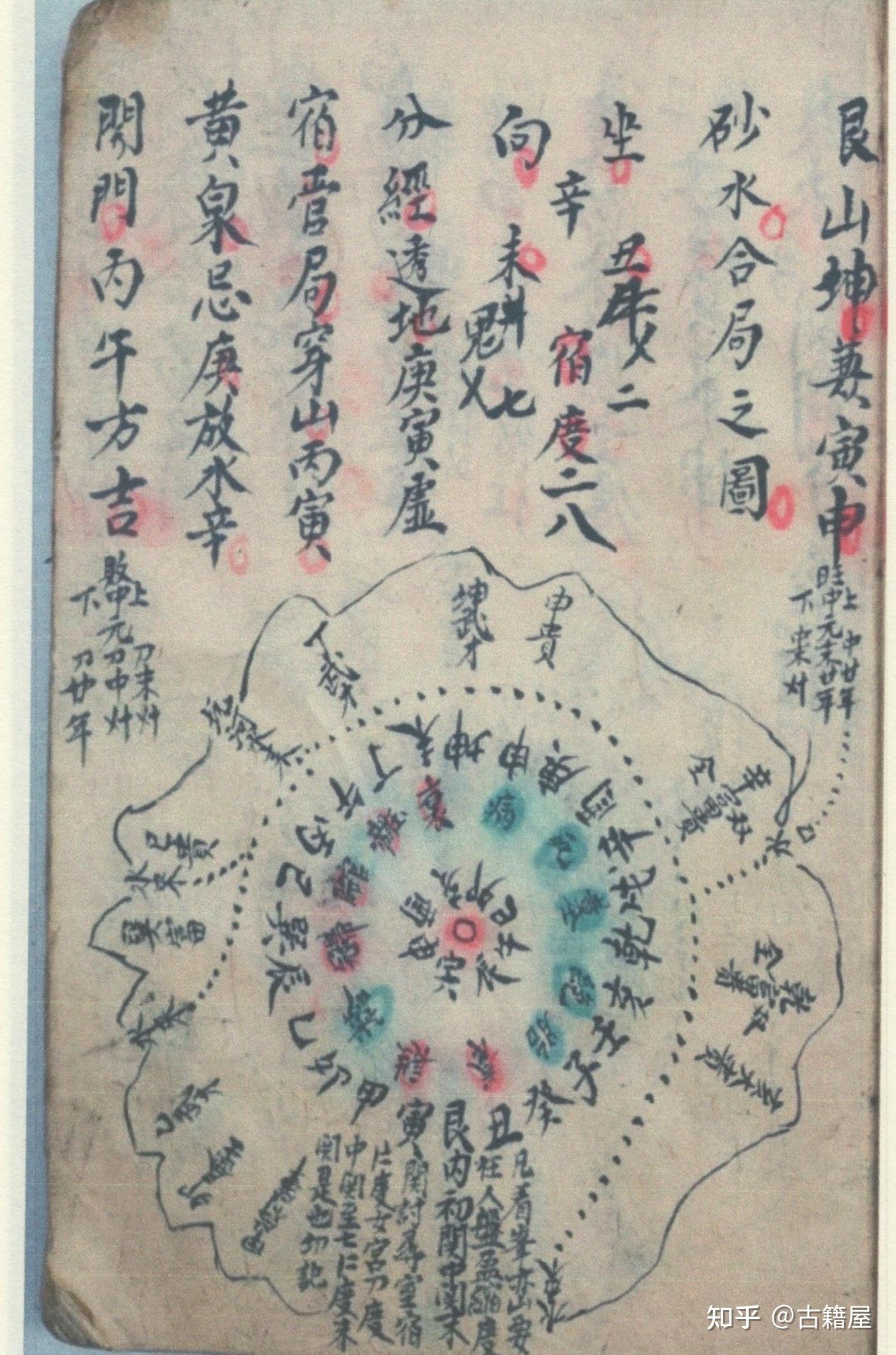 Amazon.co.jp: 旧蔵 清代 中国の占術 風水地理 易学 『二十四山