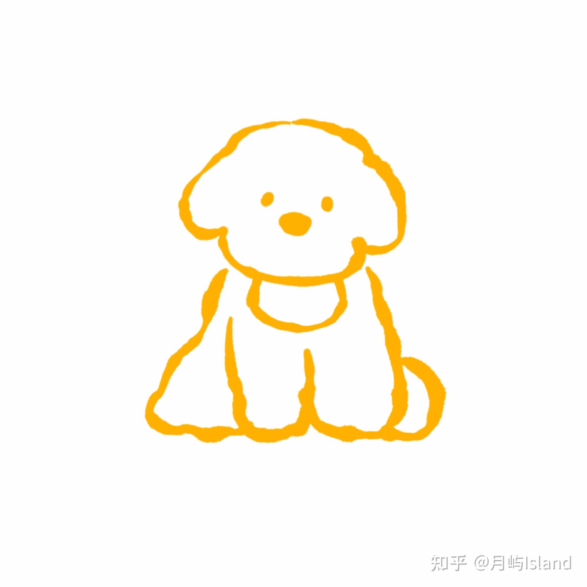 简笔画小动物的可爱头像