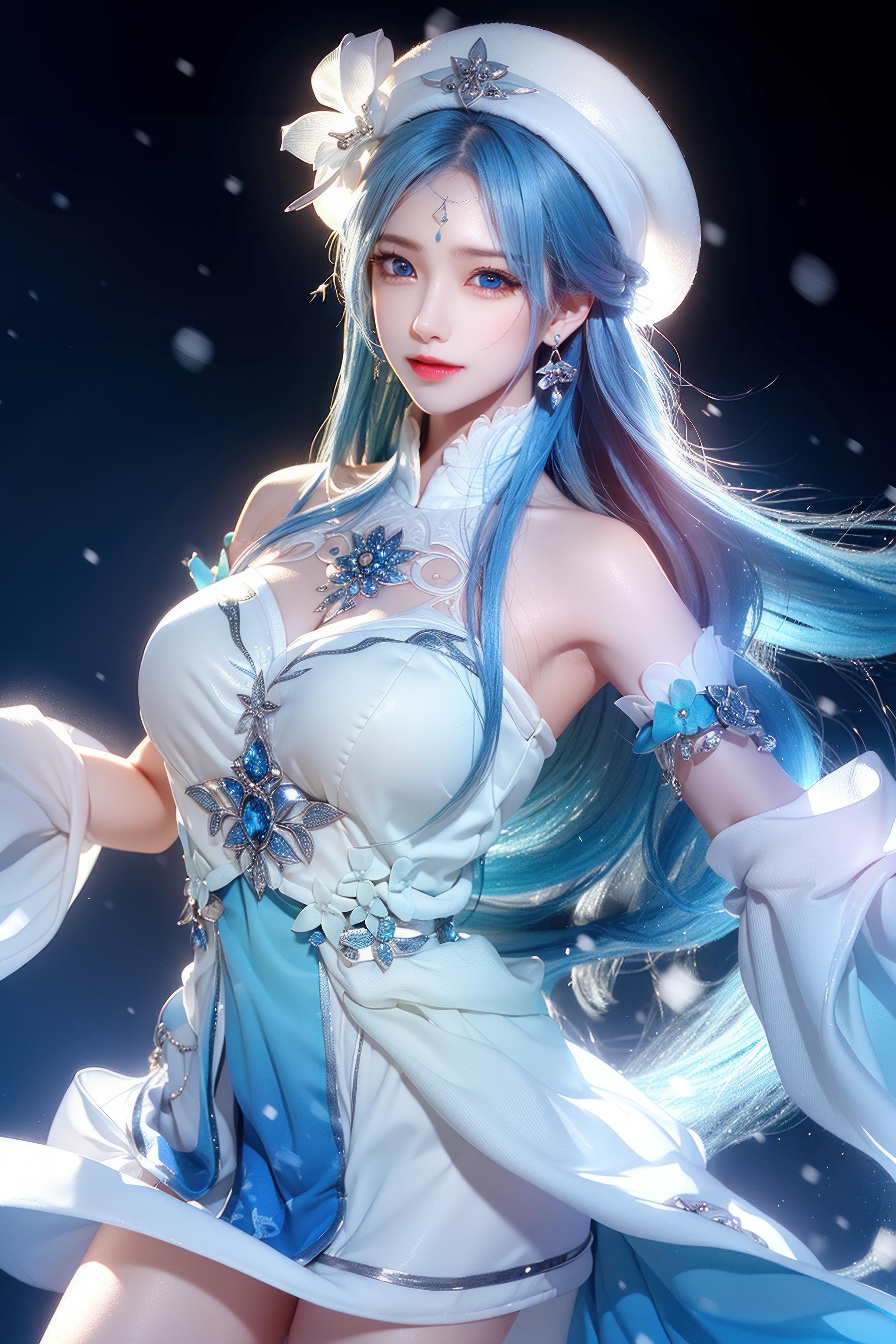 王昭君新皮肤冰雪女神图片